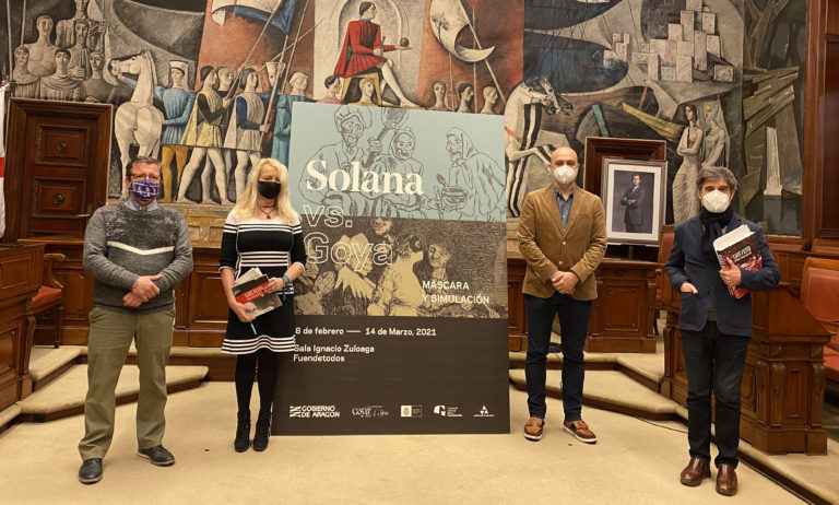 ‘Solana vs. Goya. Máscara y simulación’ inicio del programa cultural en el año del 275 aniversario del nacimiento de Goya. Cultura en Aragón