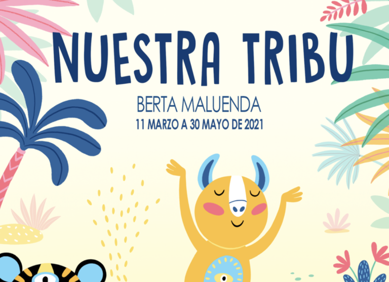 La ilustradora zaragozana Berta Maluenda crea un mural en el Centro de Historias