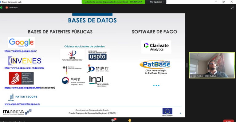 ITAINNOVA organiza el seminario online: La importancia de la protección de la innovación: patentes y su utilidad