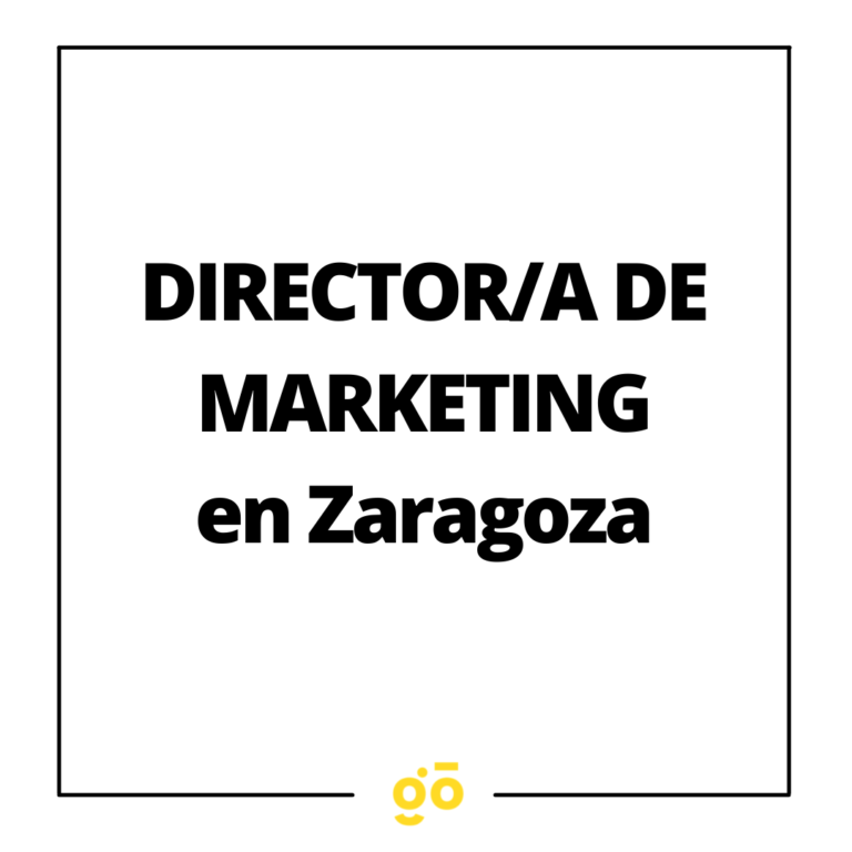 Oferta de empleo en Zaragoza: Director de Marketing