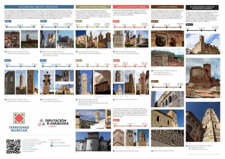 Territorio Mudéjar y DPZ lanzan ‘Territorio Mudéjar, viaje a la belleza’, 12 unas rutas guiadas