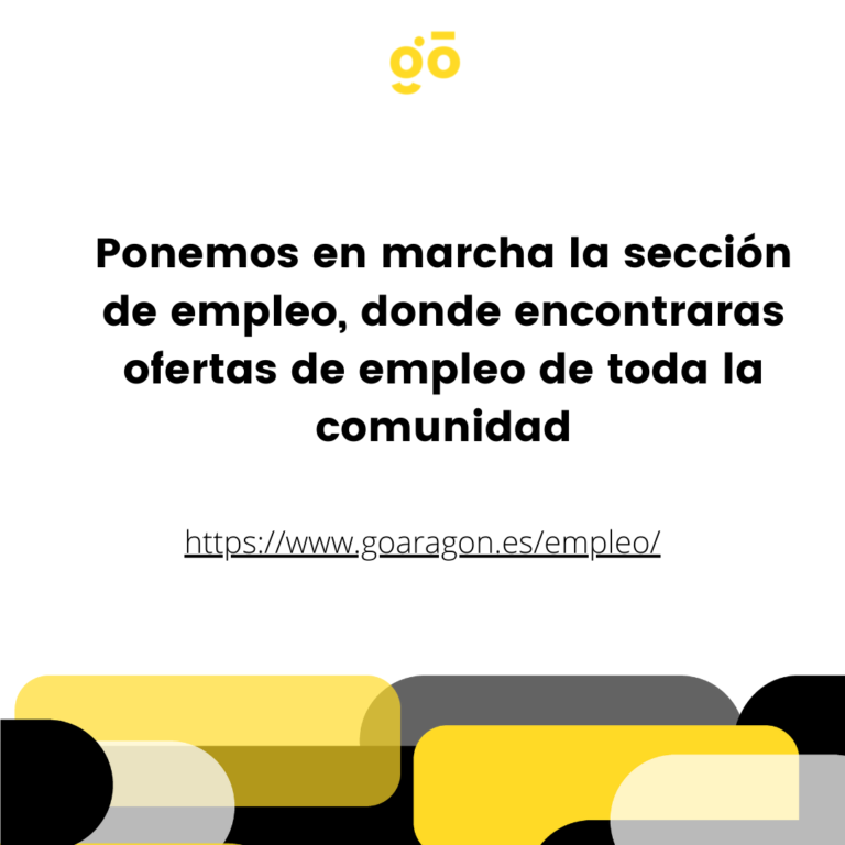 Os presentamos nuestra sección de empleo en GoAragón