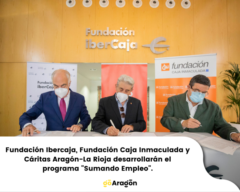 Fundación Ibercaja, Fundación Caja Inmaculada y Cáritas Aragón-La Rioja impulsan la inclusión laboral