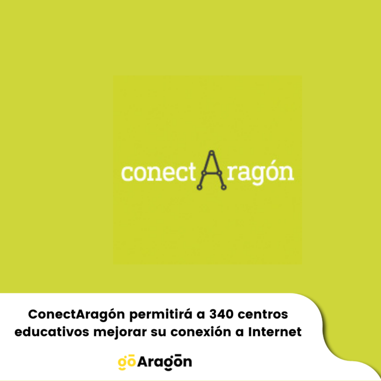 ConectAragón permitirá a 340 centros educativos mejorar su conexión a Internet
