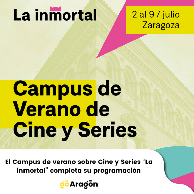 El Campus de verano sobre Cine y Series “La inmortal” completa su programación con jornadas dedicadas a la interpretación y los efectos visuales