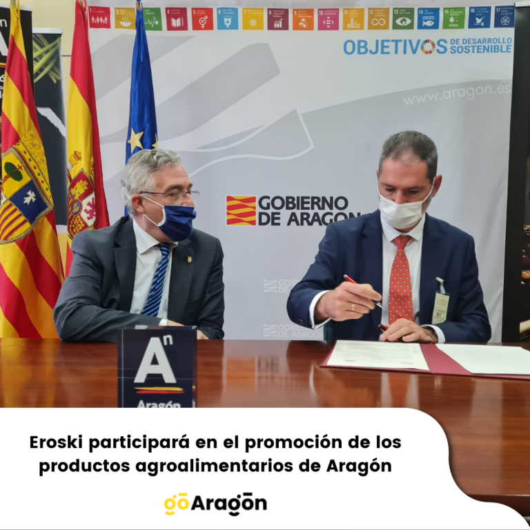 Eroski participará en el promoción de los productos agroalimentarios de Aragón