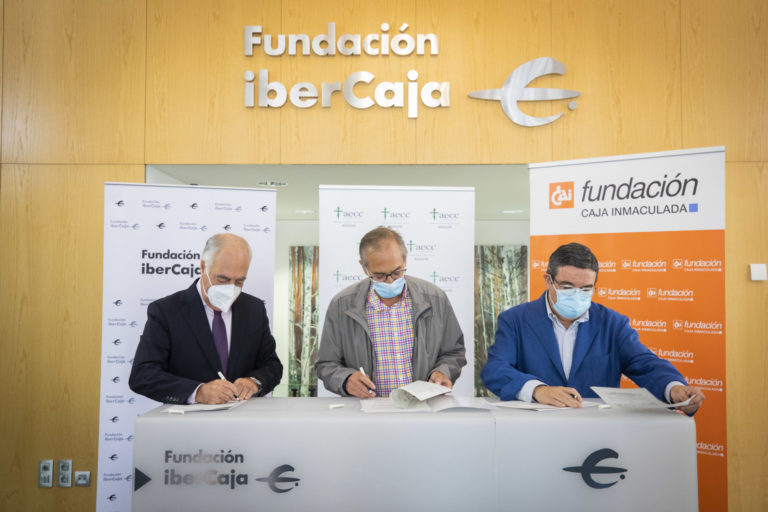Fundación Ibercaja y Fundación Caja Inmaculada renuevan su apoyo a Asociación Española Contra el Cáncer