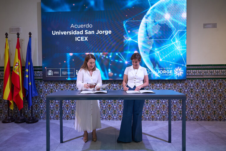 Universidad San Jorge e ICEX firman convenio para prácticas 2025
