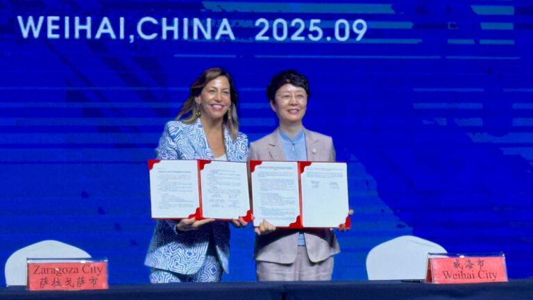Zaragoza y Weihai firman un acuerdo para impulsar la colaboración económica, cultural y deportiva