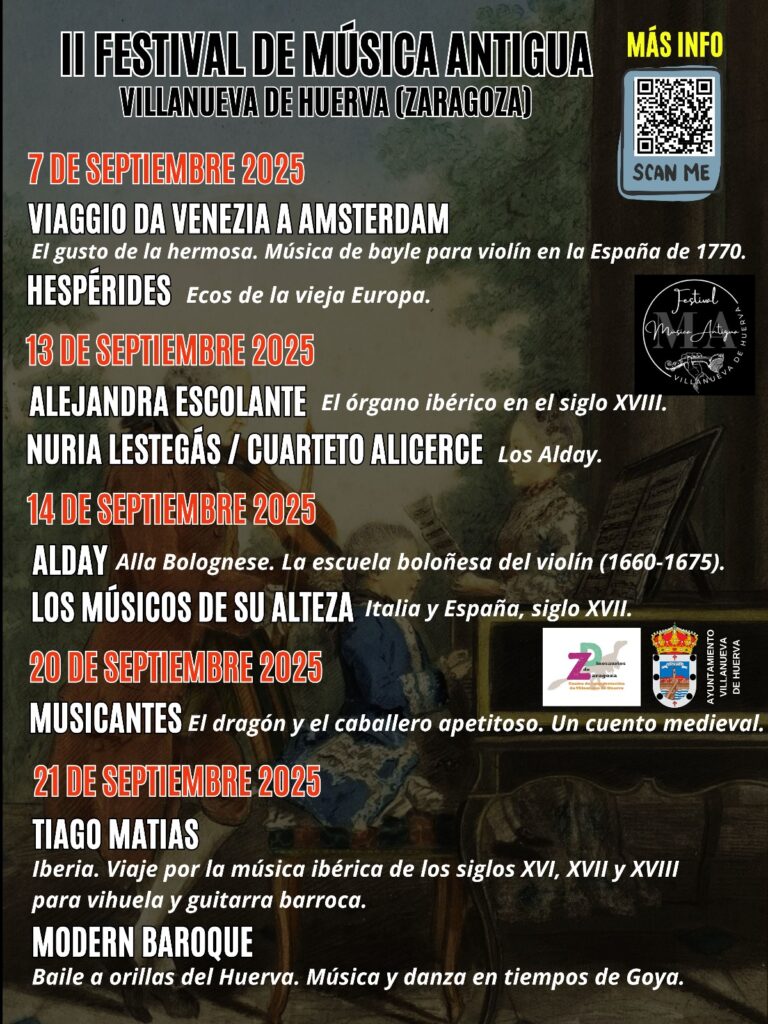 Villanueva de Huerva celebra II Festival de Música Antigua en septiembre
