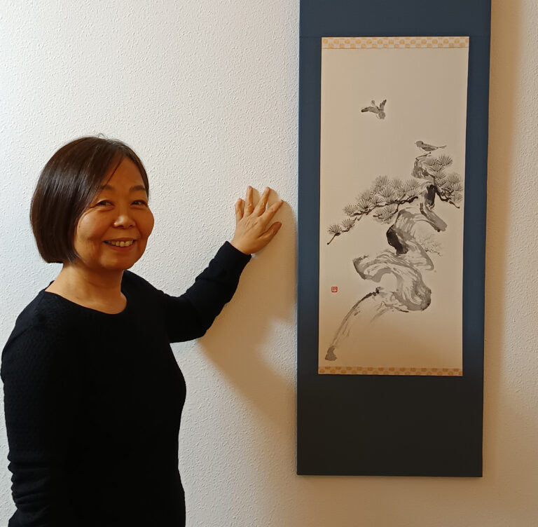 Kumiko Fujimura : “Este próximo enero, participaré con mis mejores alumnos aragoneses en una exposición internacional de arte sumi-e en Tokio”