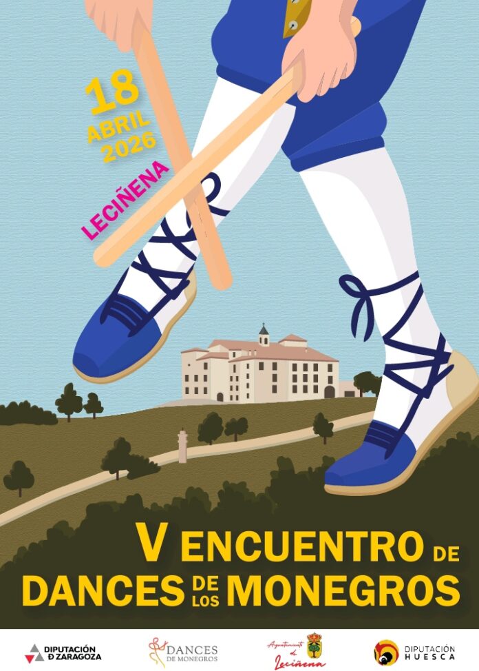 Leciñena acoge el V Encuentro del Dance de Monegros 2025 - Imagen relacionada con "Descubre el V Encuentro del Dance de Monegros en Leciñena. Participan 11 localidades, 400 danzantes y un rico programa cultural el 18 de abril."