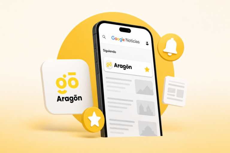 Cómo elegir GoAragón como tu fuente favorita en Google Noticias y no perderte nada