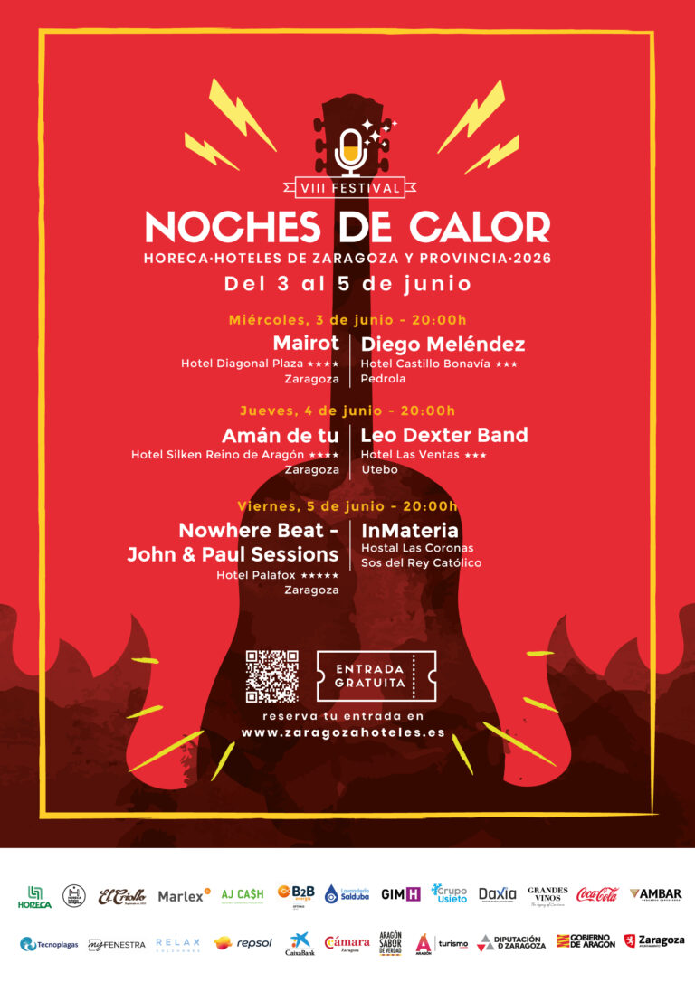 Noches de Calor 2023: música y turismo en Zaragoza del 3 al 5 junio