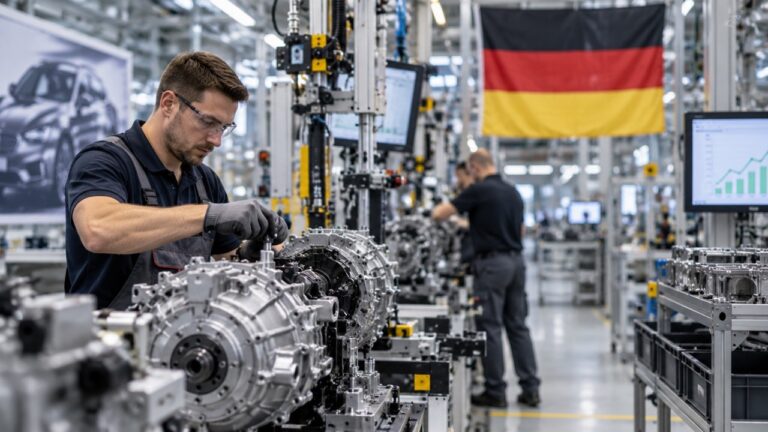 Los pedidos industriales de Alemania crecen un 2,5% en julio y encadenan tres meses al alza
