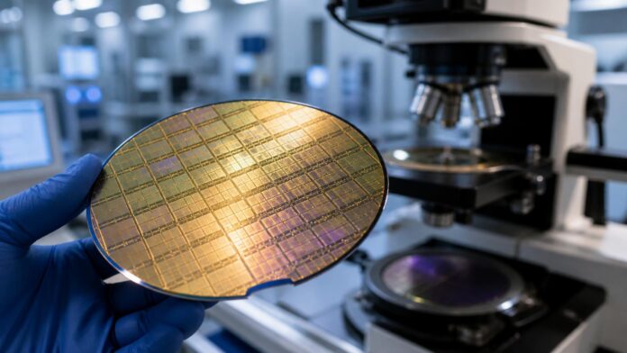 Imagen editorial ilustrativa sobre Tata defiende su apuesta a largo plazo por los semiconductores en India